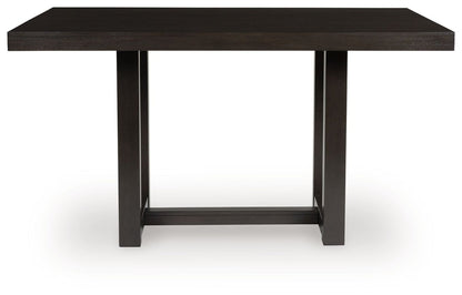 Neymorton - Dark Grayish Brown - 5 Pc. - Rectangular Dining Room Counter Table, 4 Barstools 5 Piece Dining Room Sets by Signature Design by Ashley® - Walls Furniture & Mattress