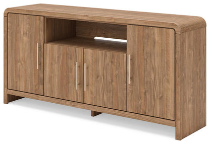 Dovander - Extra Large TV Stand - Brown TV Stands by Signature Design by Ashley® - Walls Furniture & Mattress