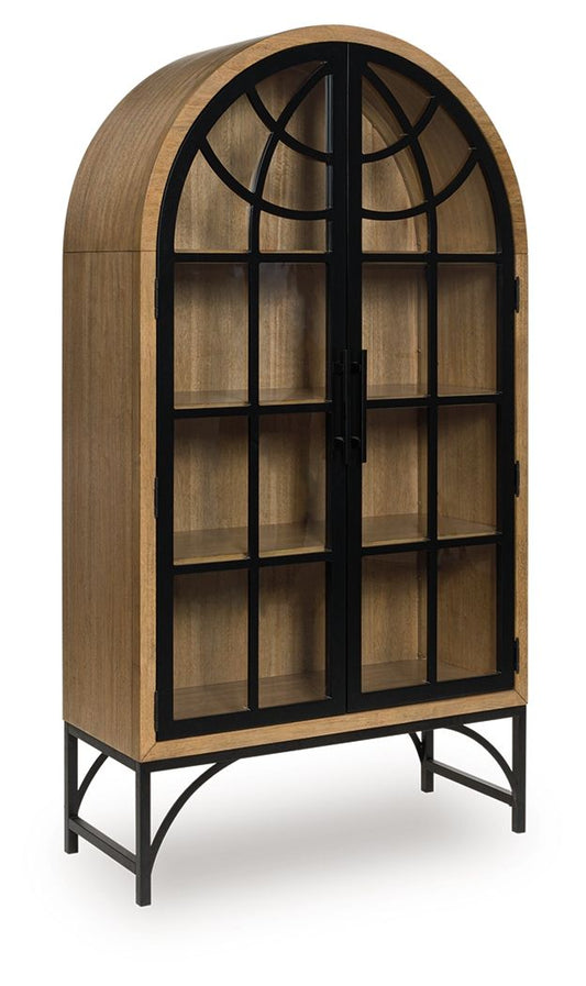Gwenwich - Natural / Black - Accent Cabinet Accent Cabinets by Signature Design by Ashley® - Walls Furniture & Mattress
