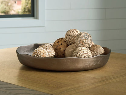Wallmen - Champagne Gold Finish - Tray Trays by Signature Design by Ashley® - Walls Furniture & Mattress