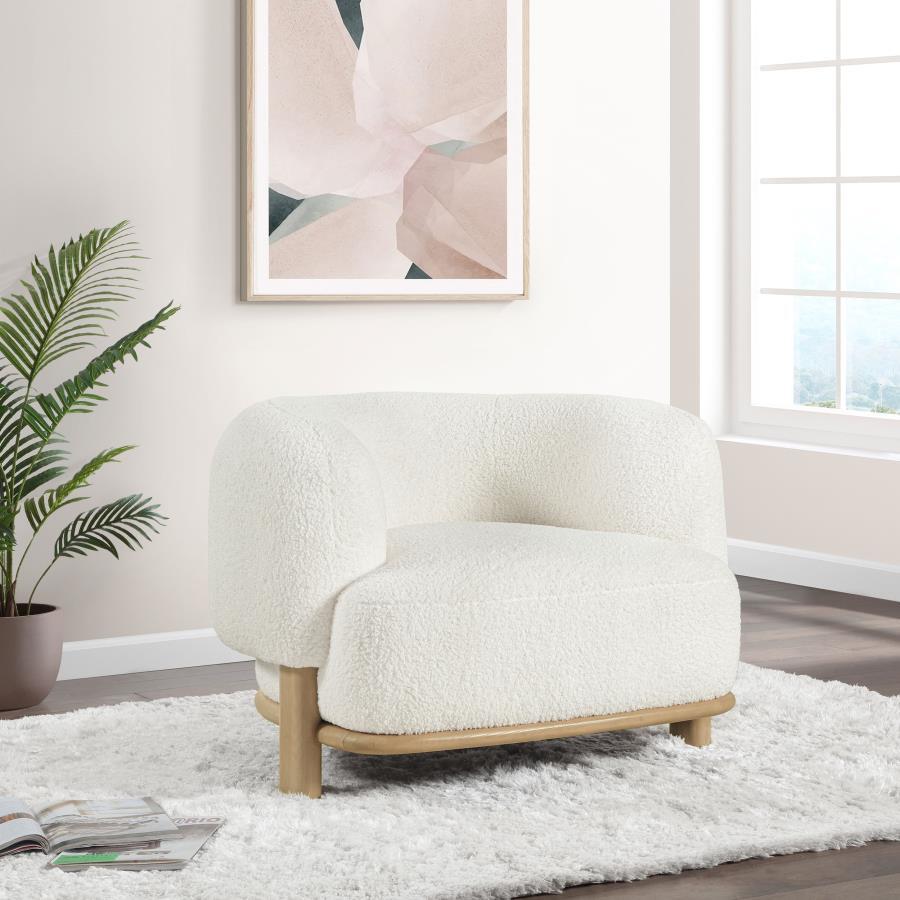 Lawler - Upholstered Barrel Back Accent Chair Accent Chairs by CoasterEveryday - Walls Furniture & Mattress