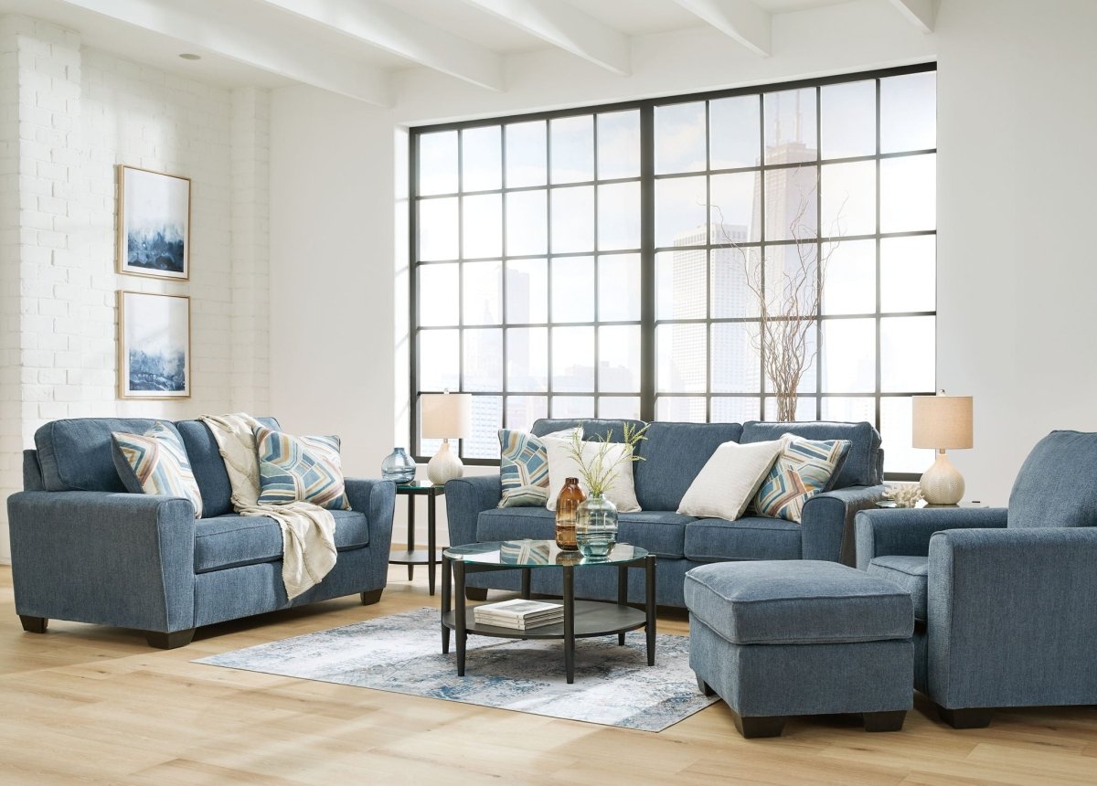Cashton - Living Room Set Stationary Chair & Ottoman by Signature Design by Ashley® - Walls Furniture & Mattress
