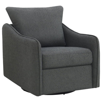 Madia - Upholstered Sloped Arm Swivel Glider Chair Swivel Glider Chairs by Coaster Fine Furniture - Walls Furniture & Mattress