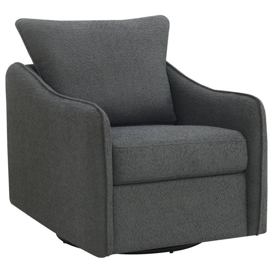 Madia - Upholstered Sloped Arm Swivel Glider Chair Swivel Glider Chairs by Coaster Fine Furniture - Walls Furniture & Mattress