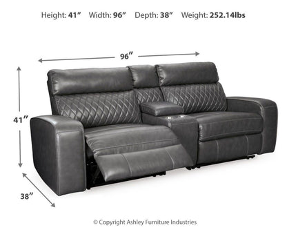 Samperstone - Power Reclining Sectional Reclining Sectionals by Signature Design by Ashley® - Walls Furniture & Mattress