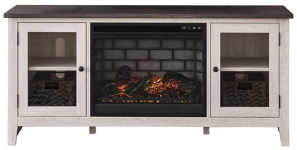 Dorrinson - TV Stand With Fireplace Insert Fireplace TV Stands by Signature Design by Ashley® - Walls Furniture & Mattress