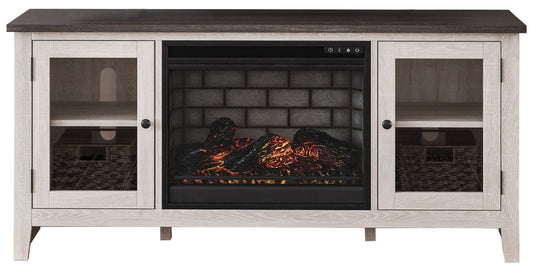 Dorrinson - TV Stand With Fireplace Insert Fireplace TV Stands by Signature Design by Ashley® - Walls Furniture & Mattress