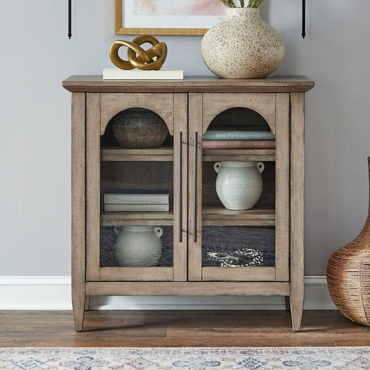 Pavilion - 2 Door Accent Cabinet - Brown Accent Cabinets by Liberty Furniture - Walls Furniture & Mattress