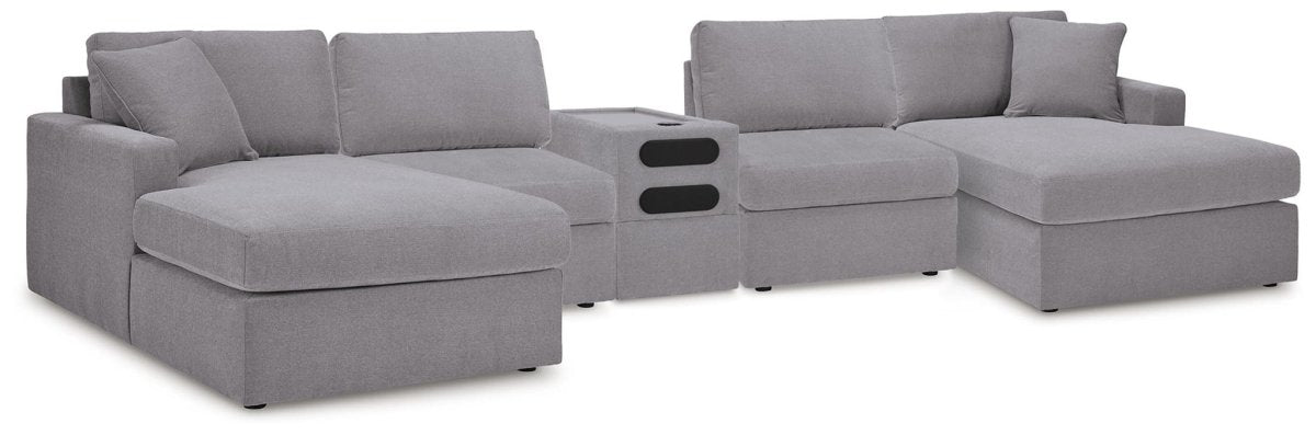 Modmax - Sectional - Granite Stationary Sectionals by Signature Design by Ashley® - Walls Furniture & Mattress