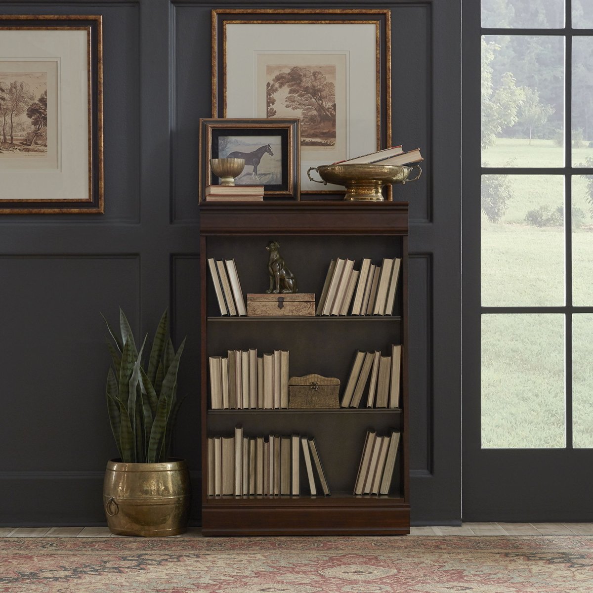 Brayton Manor - Jr Executive Bookcase (RTA) Standard Bookcases by Liberty Furniture - Walls Furniture & Mattress