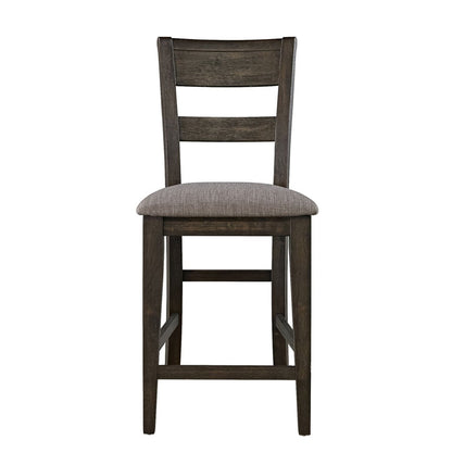Double Bridge - Splat Back Counter Chair - Dark Brown Counter Chairs by Liberty Furniture - Walls Furniture & Mattress