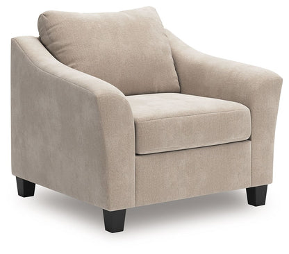 Willarae - Taupe - 2 Pc. - Chair And A Half, Ottoman Chair & Ottoman by Benchcraft® - Walls Furniture & Mattress