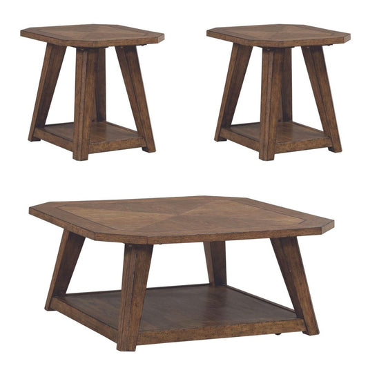 Carolina Park - Optional 3 Piece Set - Brown Table Sets by Liberty Furniture - Walls Furniture & Mattress