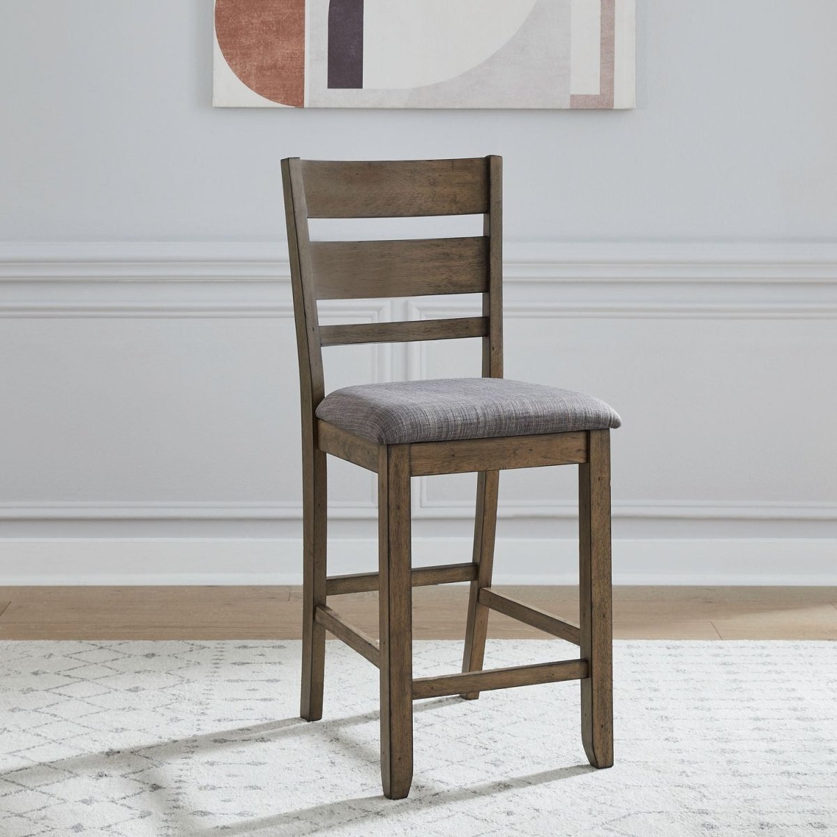 Brook Bay - Slat Back Upholstered Counter Chair (RTA) Counter Chairs by Liberty Furniture - Walls Furniture & Mattress