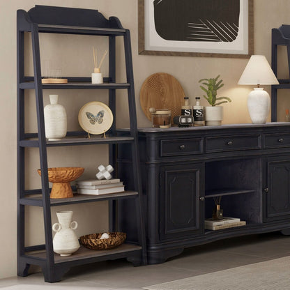 Magnolia Manor - Leaning Pier Bookcase Etageres by Liberty Furniture - Walls Furniture & Mattress