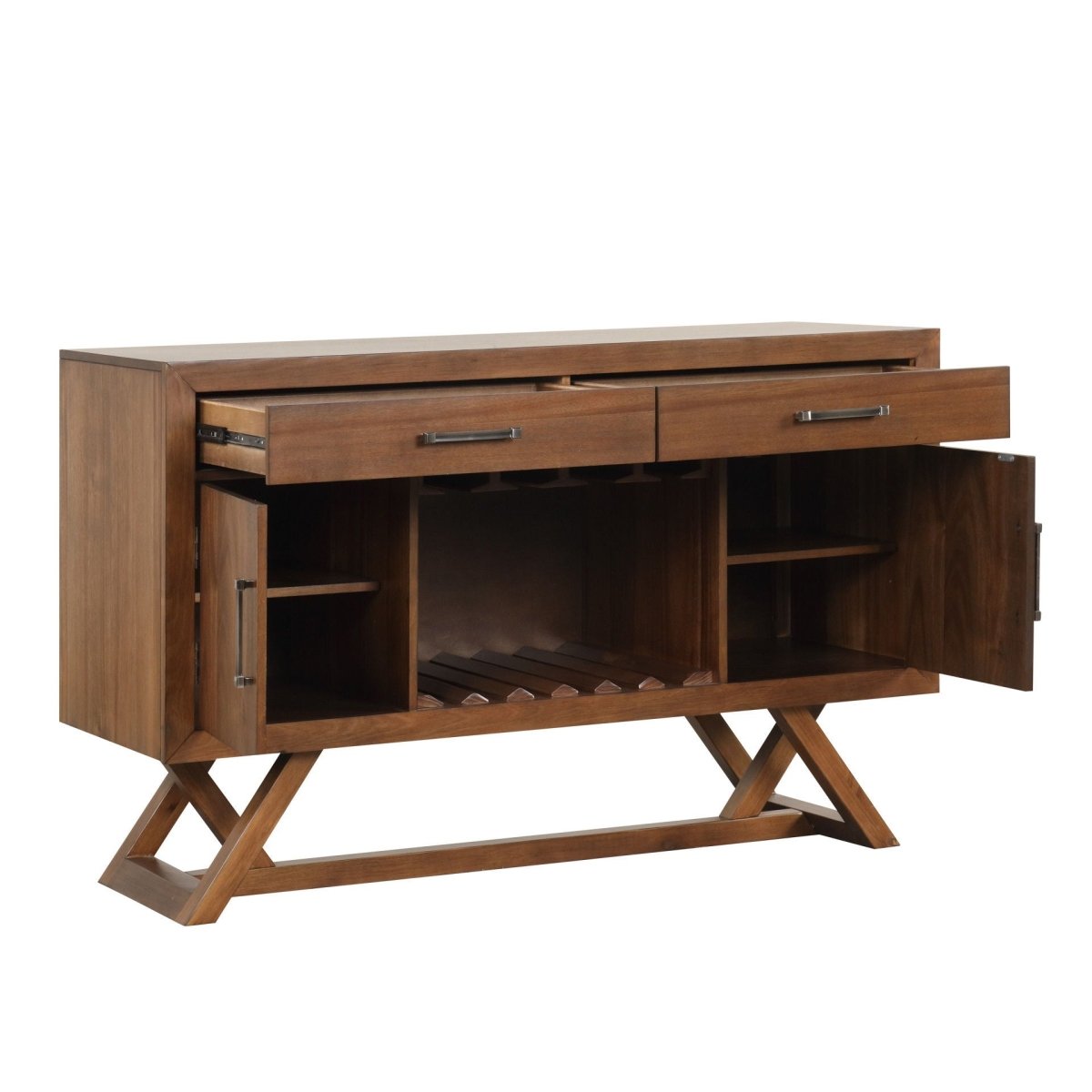 Putnam - Server - Walnut Servers by New Classic - Walls Furniture & Mattress