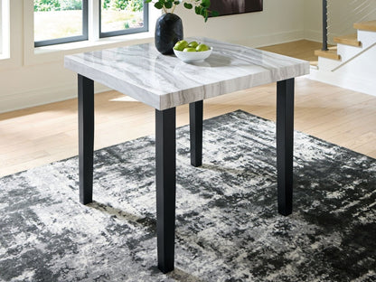 Mervannie - Square Dining Room Counter Table - Gray / Black Counter Tables by Signature Design by Ashley® - Walls Furniture & Mattress