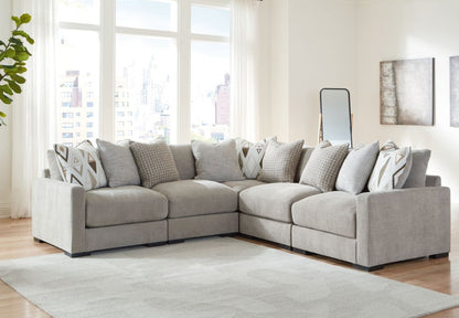 Aslan Court - Sectional With Ottoman Set 5 Piece Living Room Sets by Benchcraft® - Walls Furniture & Mattress