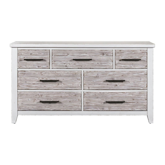 Backroads - 7 Drawer Dresser - White Dressers by Liberty Furniture - Walls Furniture & Mattress