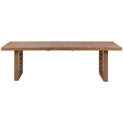 Shaker Lakes - Double Pedestal Table Set - Harvest Brown Dining Tables with Extensions by Liberty Furniture - Walls Furniture & Mattress
