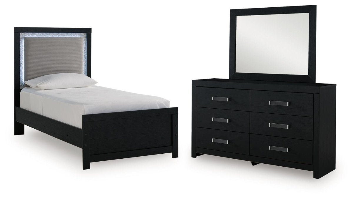 Maeling - Upholstered Panel Bedroom Set 4 Piece Bedroom Sets by Signature Design by Ashley® - Walls Furniture & Mattress