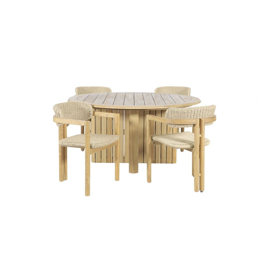 Sedona - Round Patio Dining Set 5 Piece Outdoor Sets by New Classic - Walls Furniture & Mattress