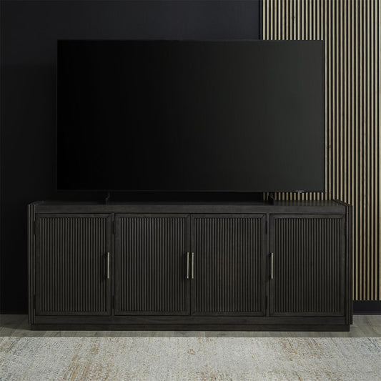 Modern Edge - 77" TV Console - Caffe TV Stands by Liberty Furniture - Walls Furniture & Mattress