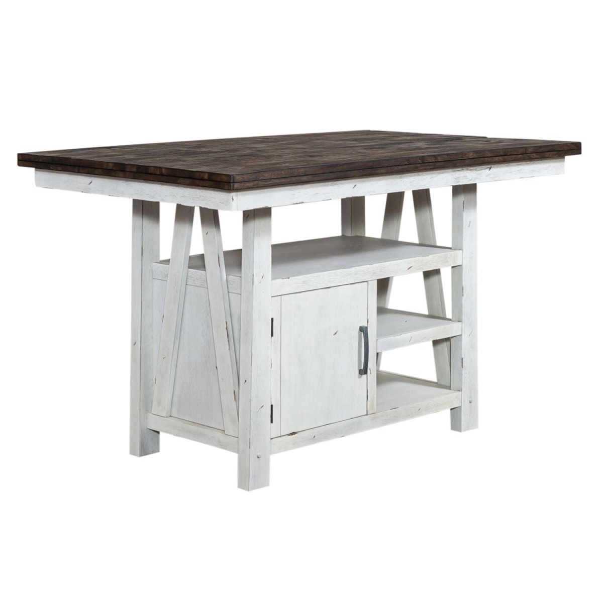 Farmhouse - Gathering Table - White Counter Tables by Liberty Furniture - Walls Furniture & Mattress