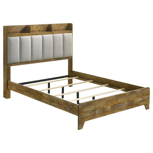 Henderson - Bookcase Panel Bed Upholstered Beds by Coaster Fine Furniture - Walls Furniture & Mattress