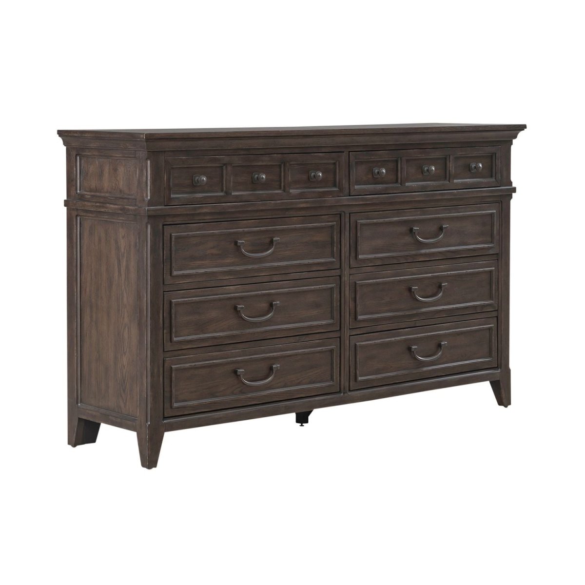 Paradise Valley - 8 Drawer Dresser - Dark Brown Dressers by Liberty Furniture - Walls Furniture & Mattress