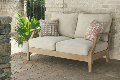 Clare View - Beige - Loveseat w/Cushion
