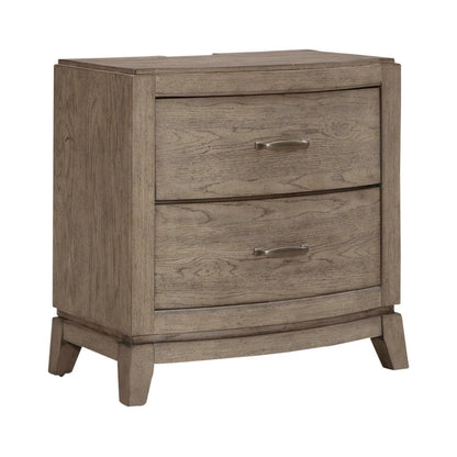 Avalon - Nightstand With Charging Station - Burnished Beige Nightstands w/ Charging Stations by Liberty Furniture - Walls Furniture & Mattress
