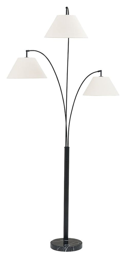 Gibbswellner - Metal Arc Lamp - Black Floor Lamps by Signature Design by Ashley® - Walls Furniture & Mattress
