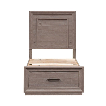 Horizons - Twin Storage Bed - Medium Gray Storage Beds by Liberty Furniture - Walls Furniture & Mattress