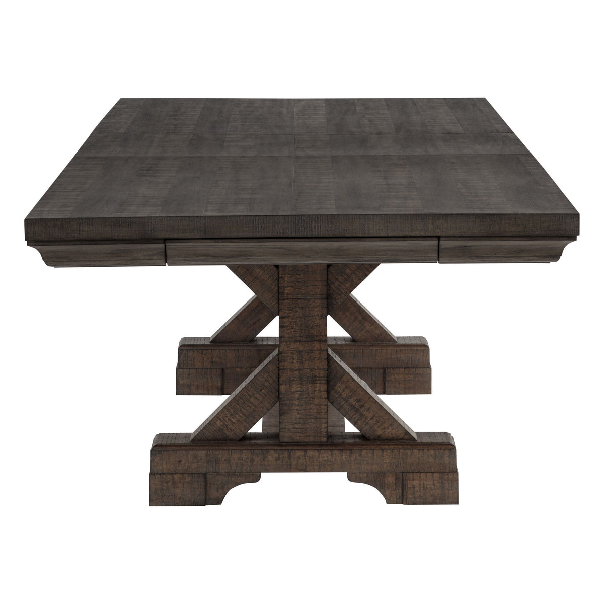 Augusta - Rectangle Dining Table - Rustic Brown