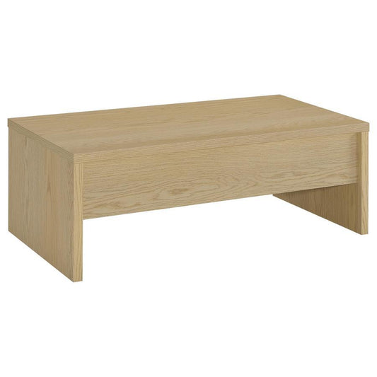 Canoga - Engineered Wood Lift Top Coffee Table - Light Oak Coffee Tables by Coaster Fine Furniture - Walls Furniture & Mattress
