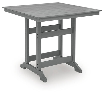 Sanctuary Beach - Square Counter Table With Umbrella Option - Dark Gray Dining Tables by Signature Design by Ashley® - Walls Furniture & Mattress