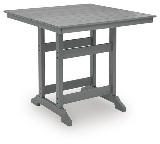 Sanctuary Beach - Square Counter Table With Umbrella Option - Dark Gray Dining Tables by Signature Design by Ashley® - Walls Furniture & Mattress