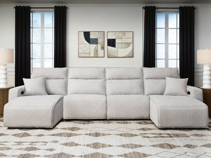 Modmax II - Reclining Sectional - Stone Reclining Sectionals by Signature Design by Ashley® - Walls Furniture & Mattress