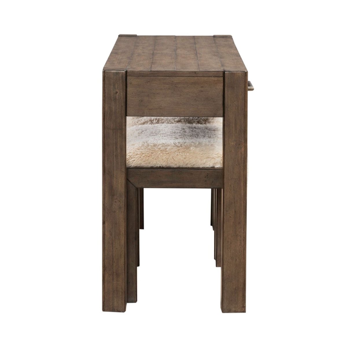Broadmore - 3 Piece Table Set (1 Console Table 2 Console Stools) - Brown 3 Piece Living Room Sets by Liberty Furniture - Walls Furniture & Mattress