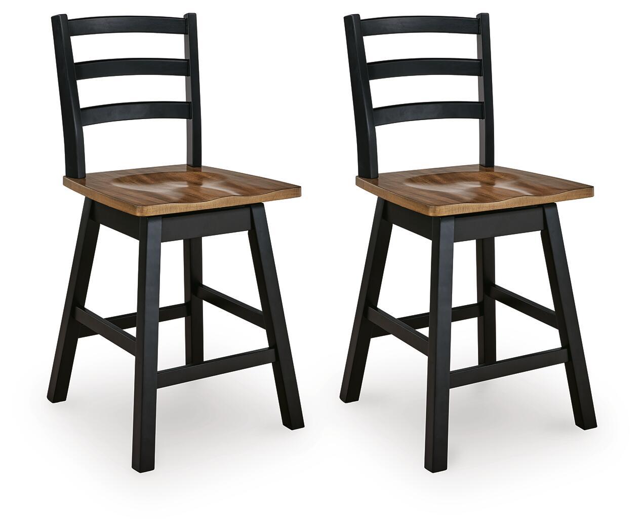 Wildenauer - Swivel Stool (Set of 2) Stool Sets by Signature Design by Ashley® - Walls Furniture & Mattress
