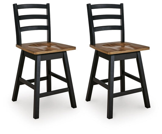 Wildenauer - Swivel Stool (Set of 2) Stool Sets by Signature Design by Ashley® - Walls Furniture & Mattress