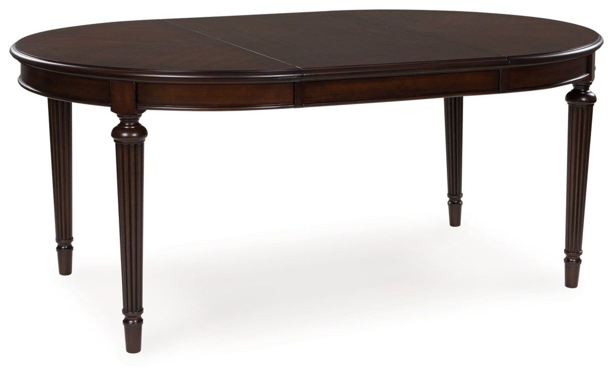 Lavinton - 8 Pc. - Dining Room Extension Table, 6 Side Chairs, Server - Brown 8 + Piece Dining Room Sets by Signature Design by Ashley® - Walls Furniture & Mattress