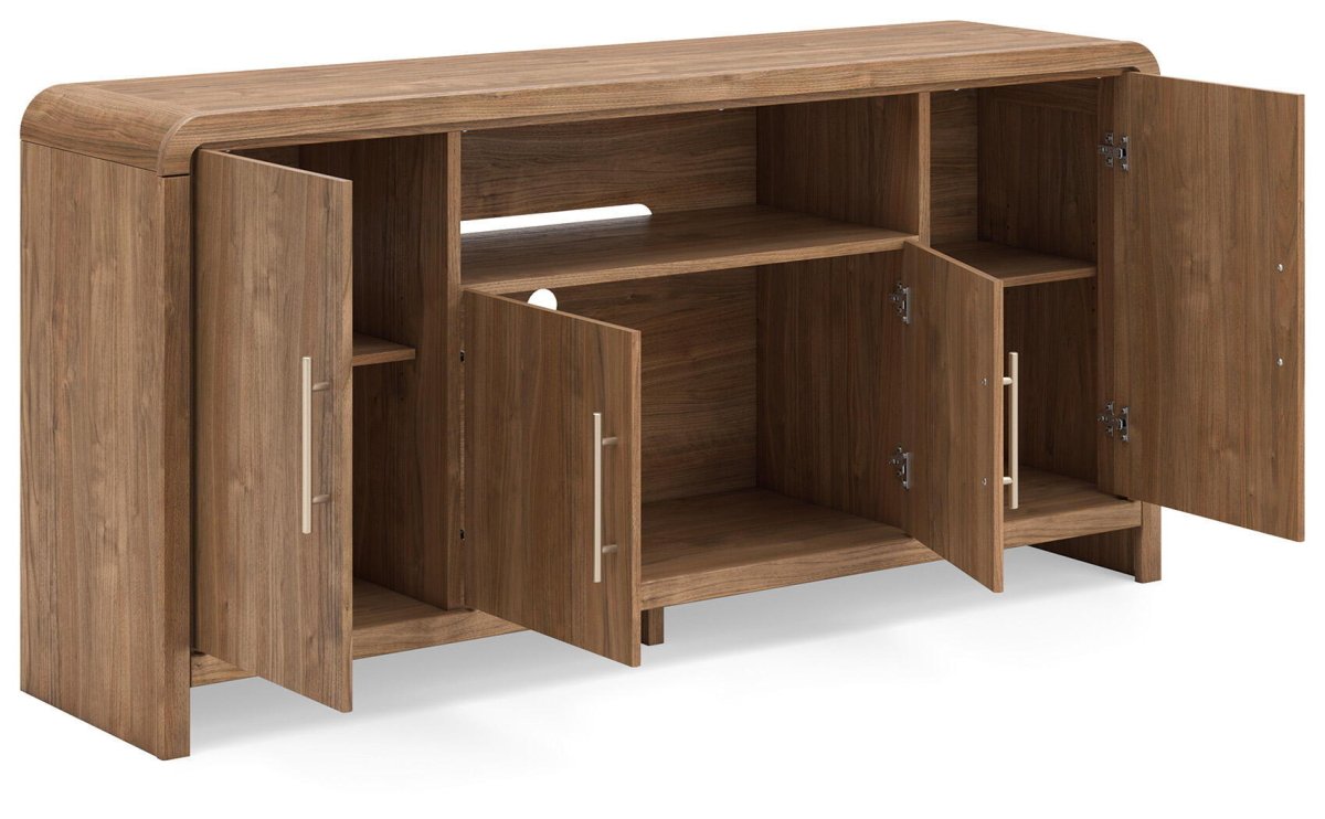 Dovander - Extra Large TV Stand - Brown TV Stands by Signature Design by Ashley® - Walls Furniture & Mattress