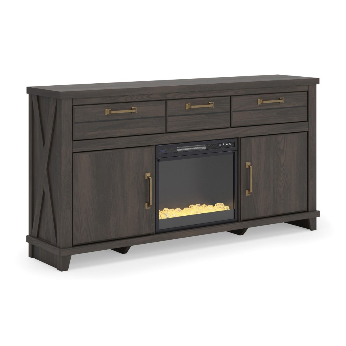 Brazen Valley - TV Stand With Fireplace Option TV Stands by Signature Design by Ashley® - Walls Furniture & Mattress