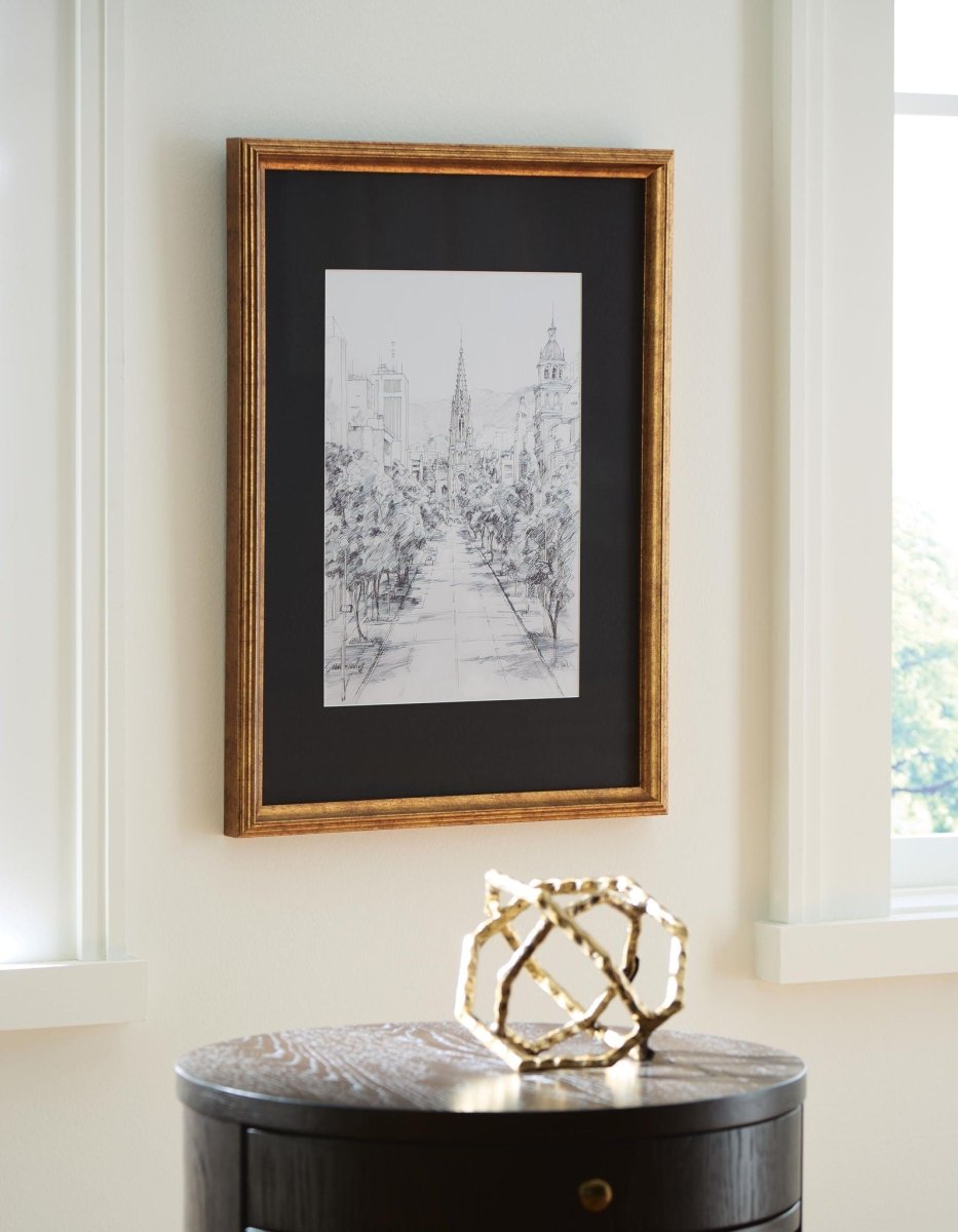 Lemmill - Wall Art - Black / White Framed Prints by Signature Design by Ashley® - Walls Furniture & Mattress