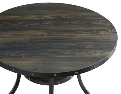 Crispin - Round Dining Table - Smoke - Wood Dining Tables by New Classic - Walls Furniture & Mattress