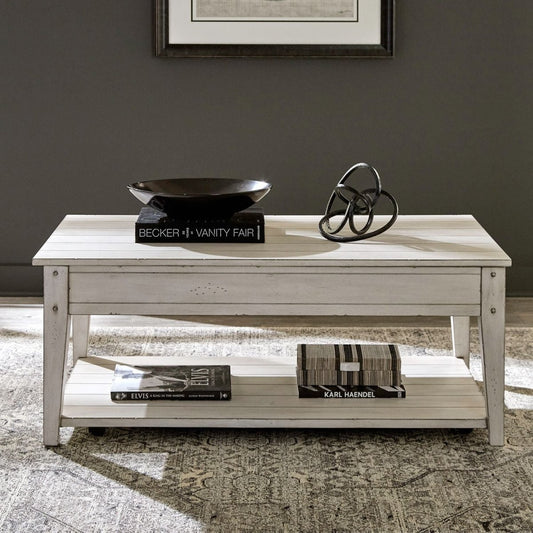 Lake House - Lift Top Cocktail Table Cocktail Tables by Liberty Furniture - Walls Furniture & Mattress