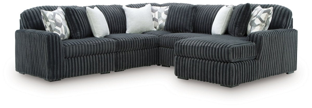 Midnight - Madness - Sectional Stationary Sectionals by Signature Design by Ashley® - Walls Furniture & Mattress