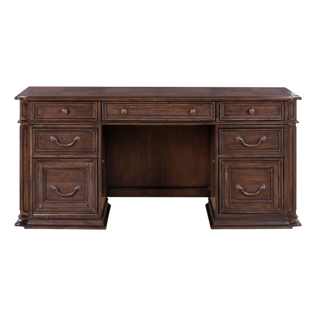 Provence Park - Jr Executive Credenza - Chateau Brown Credenzas by Liberty Furniture - Walls Furniture & Mattress
